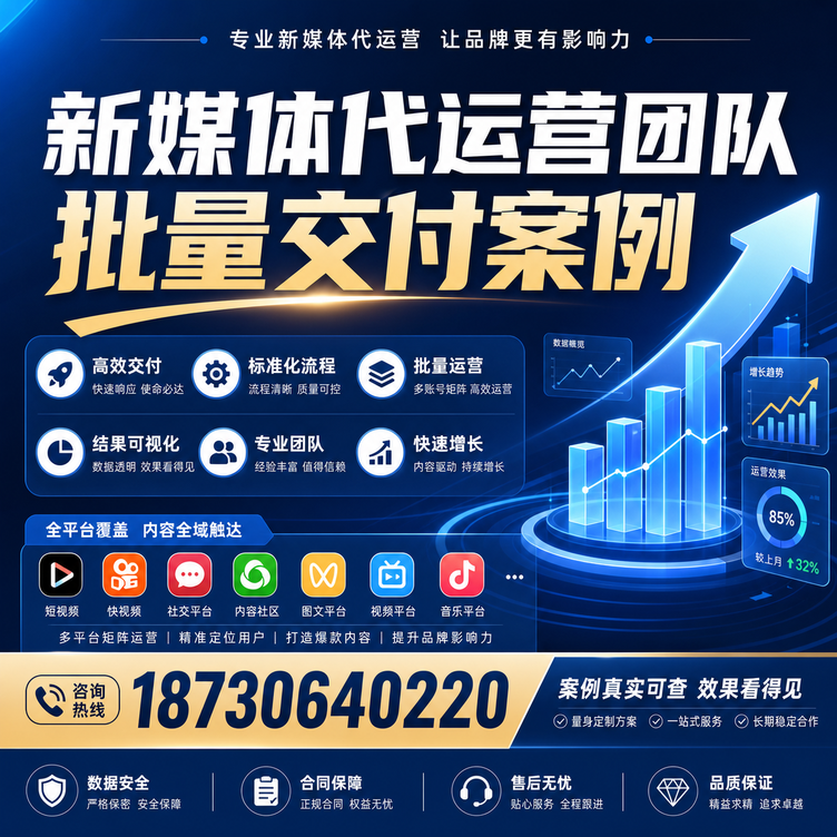 抚顺代运营公司多客户账号批量高效交付案例